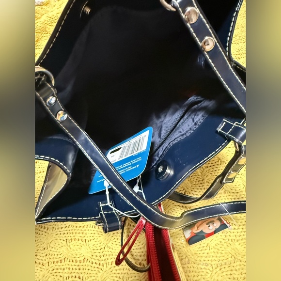 Walt Disney Alice in Wonderland Mad Hatter Tea Party 12"x9" Tote Bag and pouch - Picture 5 of 7